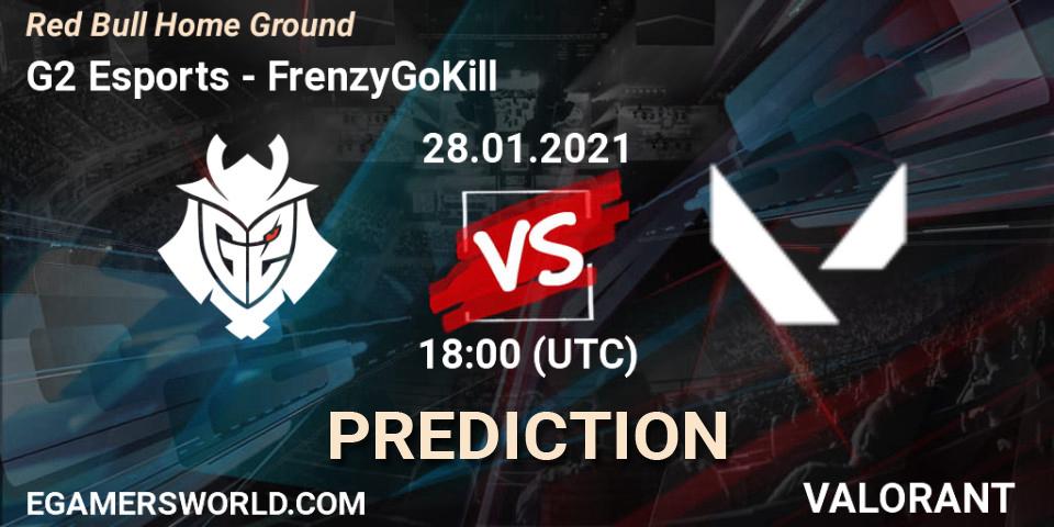 Prognoza G2 Esports - FrenzyGoKill. 28.01.2021 at 16:30, VALORANT, Red Bull Home Ground