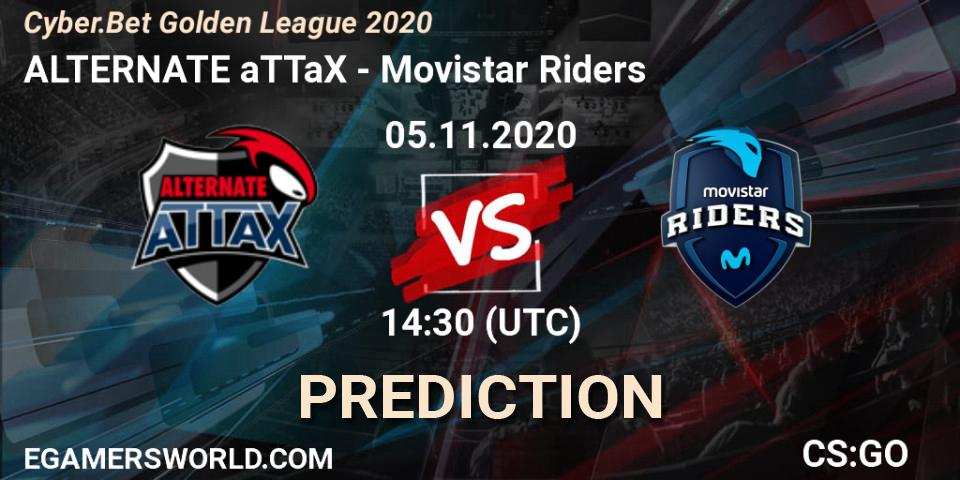 Prognoza ALTERNATE aTTaX - Movistar Riders. 05.11.20, CS2 (CS:GO), Cyber.Bet Golden League 2020