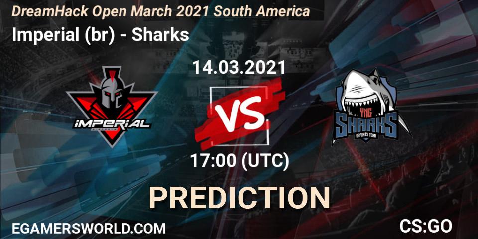 Prognoza Imperial (br) - Sharks. 14.03.2021 at 17:00, Counter-Strike (CS2), DreamHack Open March 2021 South America