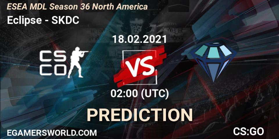 Prognoza Eclipse - SKDC. 26.02.2021 at 02:15, Counter-Strike (CS2), MDL ESEA Season 36: North America - Premier Division
