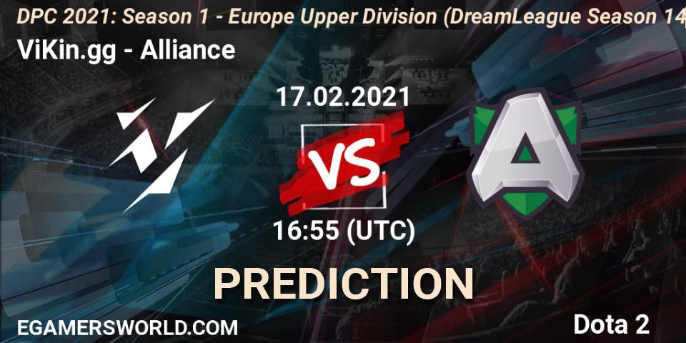 Prognoza ViKin.gg - Alliance. 17.02.2021 at 17:32, Dota 2, DPC 2021: Season 1 - Europe Upper Division (DreamLeague Season 14)