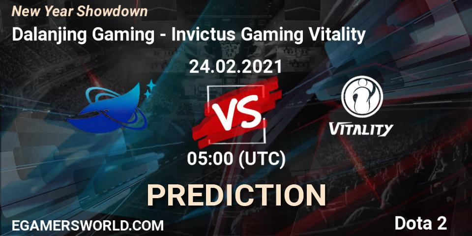 Prognoza Dalanjing Gaming - Invictus Gaming Vitality. 24.02.2021 at 05:09, Dota 2, New Year Showdown