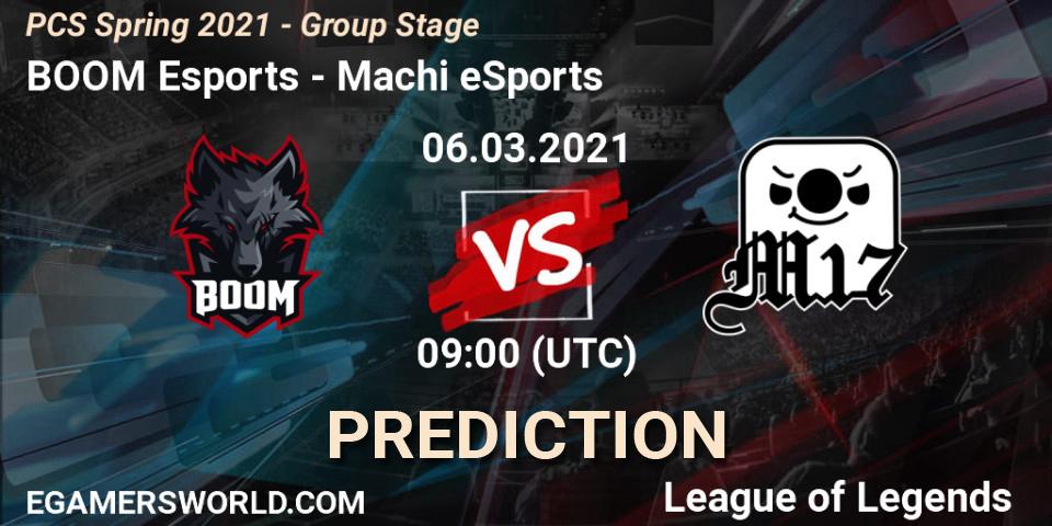 Prognoza BOOM Esports - Machi eSports. 06.03.2021 at 10:30, LoL, PCS Spring 2021 - Group Stage