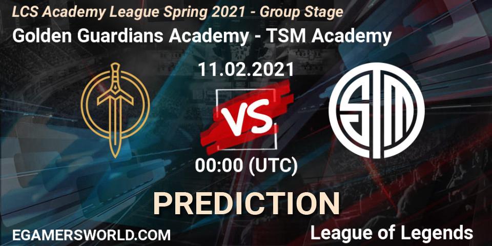 Prognoza Golden Guardians Academy - TSM Academy. 11.02.2021 at 00:00, LoL, LCS Academy League Spring 2021 - Group Stage