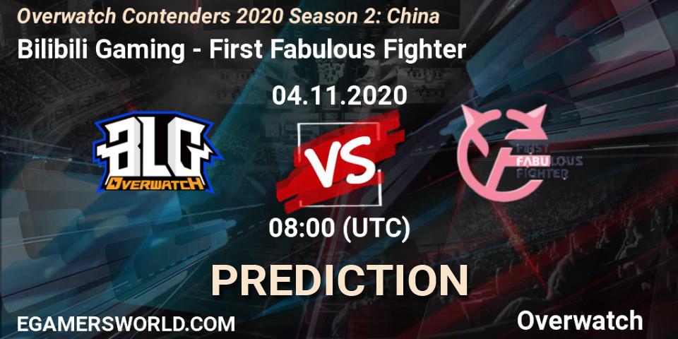 Prognoza Bilibili Gaming - First Fabulous Fighter. 04.11.2020 at 08:00, Overwatch, Overwatch Contenders 2020 Season 2: China