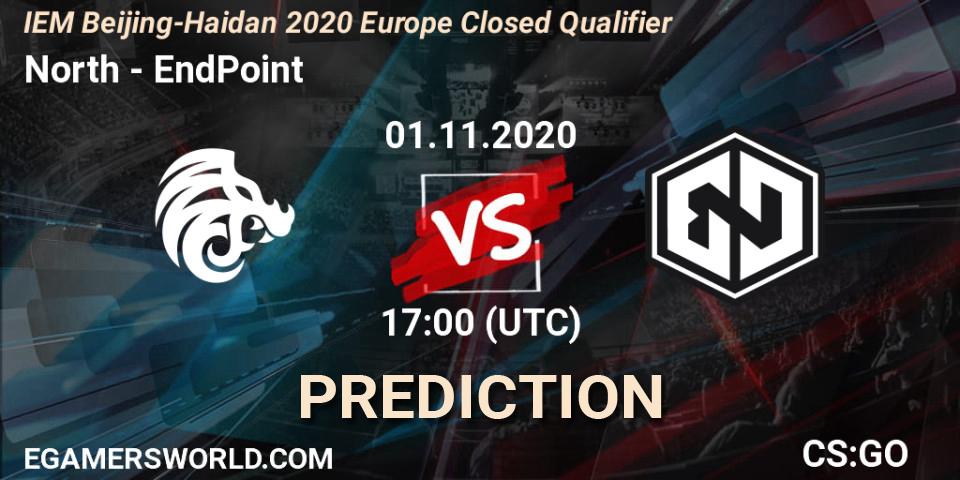Prognoza North - EndPoint. 01.11.20, CS2 (CS:GO), IEM Beijing-Haidian 2020 Europe Closed Qualifier