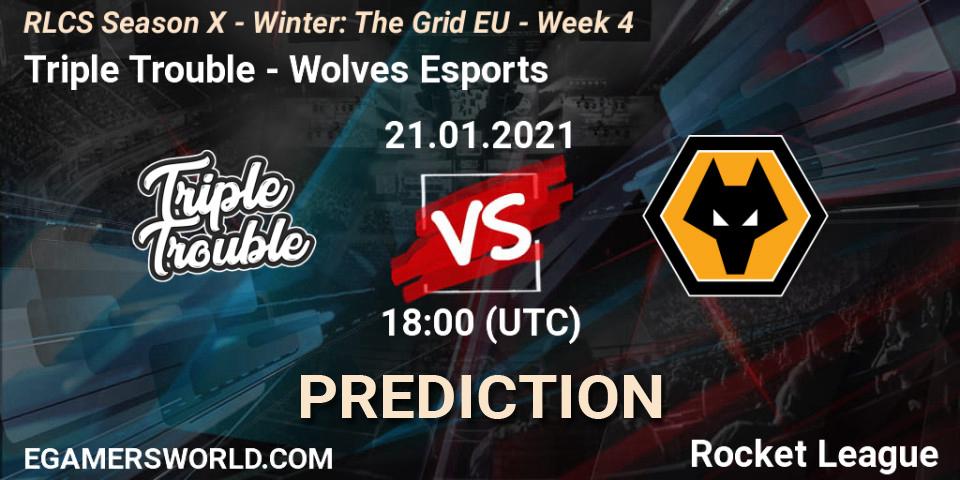 Prognoza Triple Trouble - Wolves Esports. 21.01.21, Rocket League, RLCS Season X - Winter: The Grid EU - Week 4
