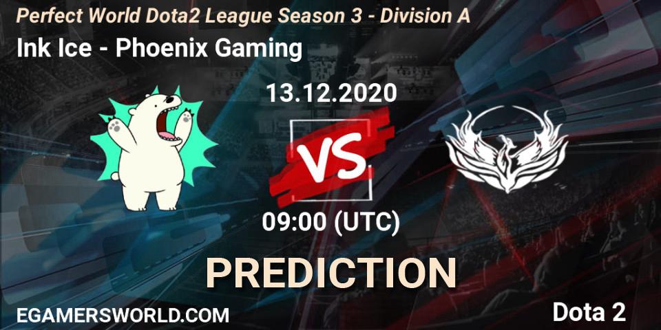 Prognoza Ink Ice - Phoenix Gaming. 13.12.2020 at 09:12, Dota 2, Perfect World Dota2 League Season 3 - Division A