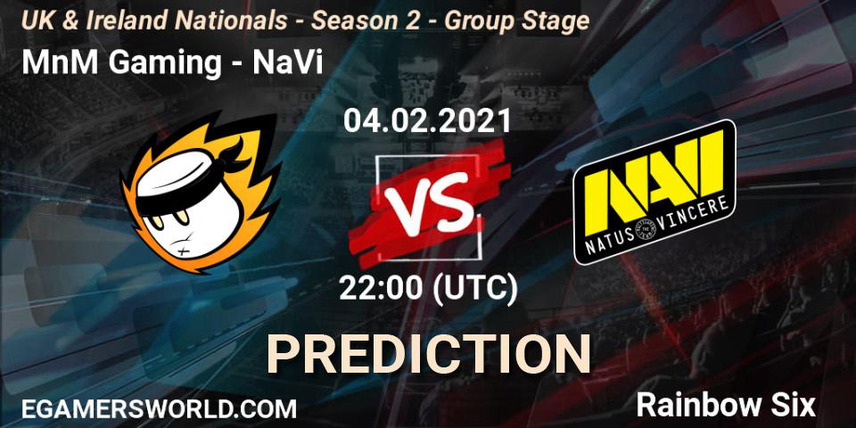 Prognoza MnM Gaming - NaVi. 04.02.2021 at 22:00, Rainbow Six, UK & Ireland Nationals - Season 2 - Group Stage