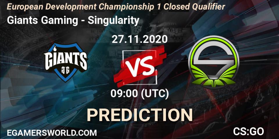 Prognoza Giants Gaming - NaVi Junior. 27.11.20, CS2 (CS:GO), European Development Championship 1 Closed Qualifier