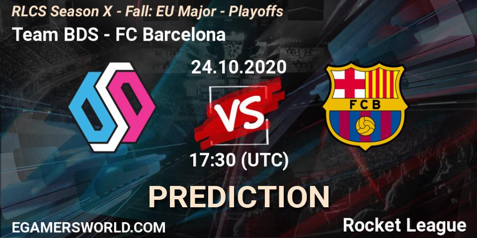 Prognoza Team BDS - FC Barcelona. 24.10.20, Rocket League, RLCS Season X - Fall: EU Major - Playoffs