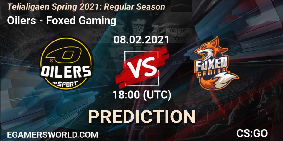 Prognoza Oilers - Foxed Gaming. 08.02.2021 at 18:00, Counter-Strike (CS2), Telialigaen Spring 2021: Regular Season