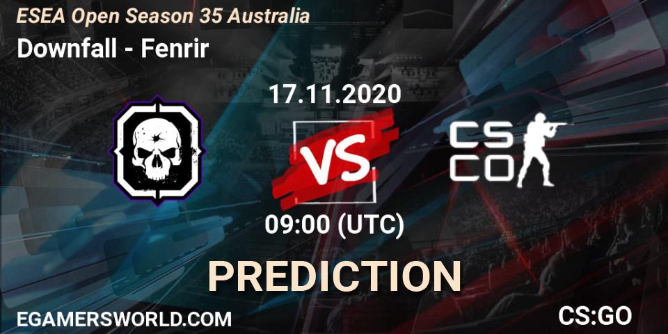 Prognoza Downfall - Fenrir. 17.11.2020 at 09:00, Counter-Strike (CS2), ESEA Open Season 35 Australia