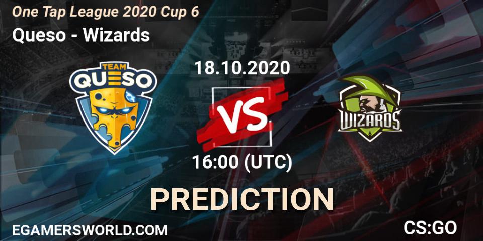 Prognoza Queso - Wizards. 18.10.2020 at 16:00, Counter-Strike (CS2), One Tap League 2020 Cup 6