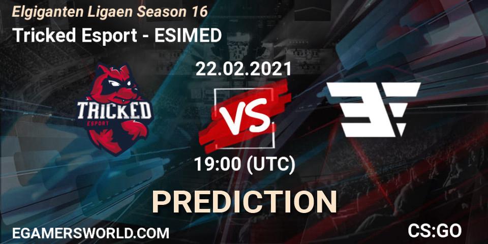 Prognoza Tricked Esport - ESIMED. 22.02.2021 at 19:00, Counter-Strike (CS2), Elgiganten Ligaen Season 16