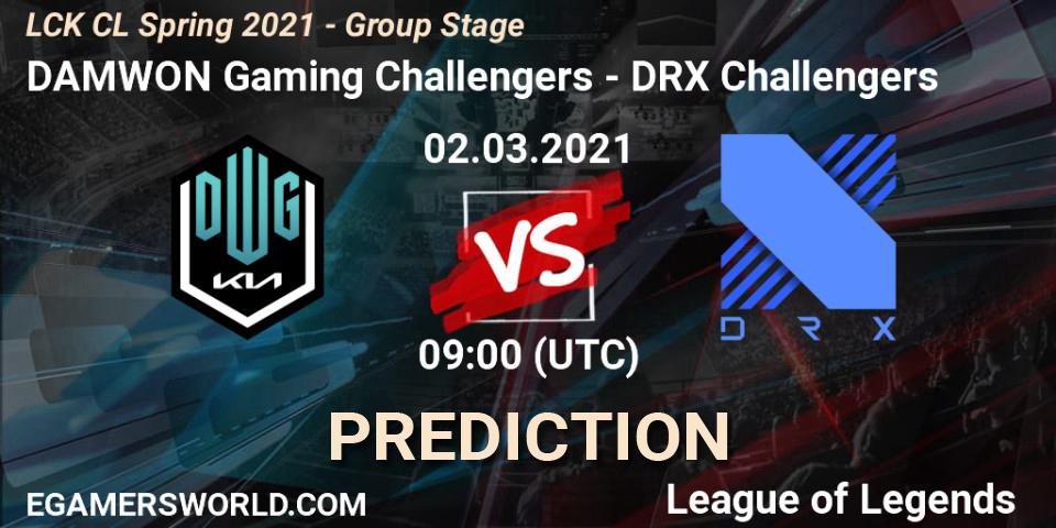 Prognoza DAMWON Gaming Challengers - DRX Challengers. 02.03.2021 at 09:00, LoL, LCK CL Spring 2021 - Group Stage
