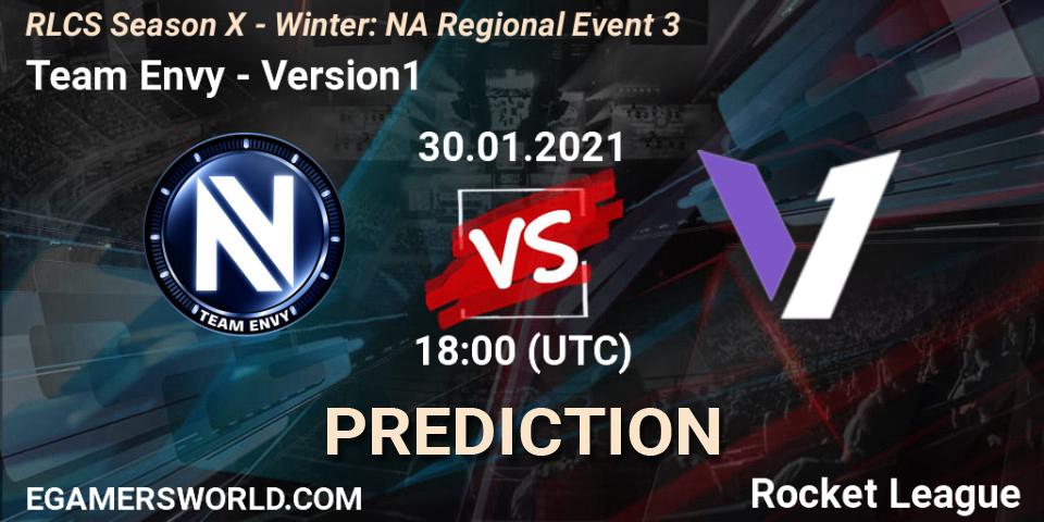Prognoza Team Envy - Version1. 30.01.2021 at 18:00, Rocket League, RLCS Season X - Winter: NA Regional Event 3