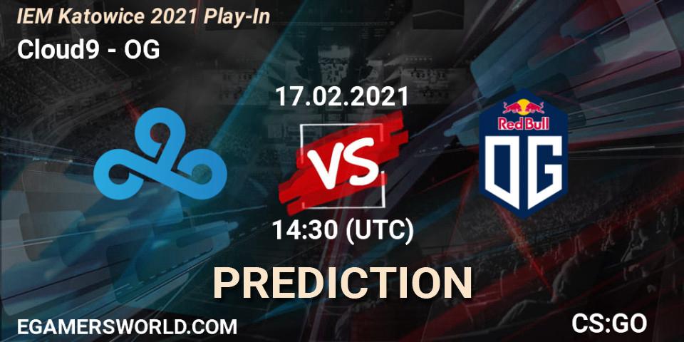 Prognoza Cloud9 - OG. 17.02.2021 at 14:30, Counter-Strike (CS2), IEM Katowice 2021 Play-In