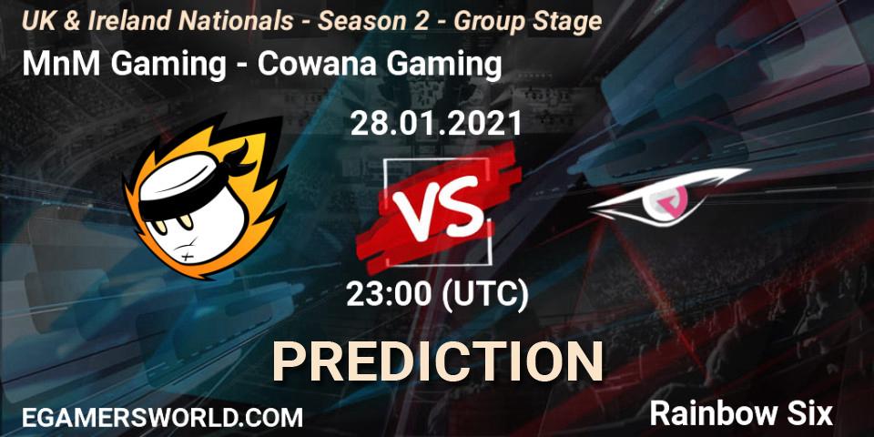 Prognoza MnM Gaming - Cowana Gaming. 28.01.2021 at 23:00, Rainbow Six, UK & Ireland Nationals - Season 2 - Group Stage