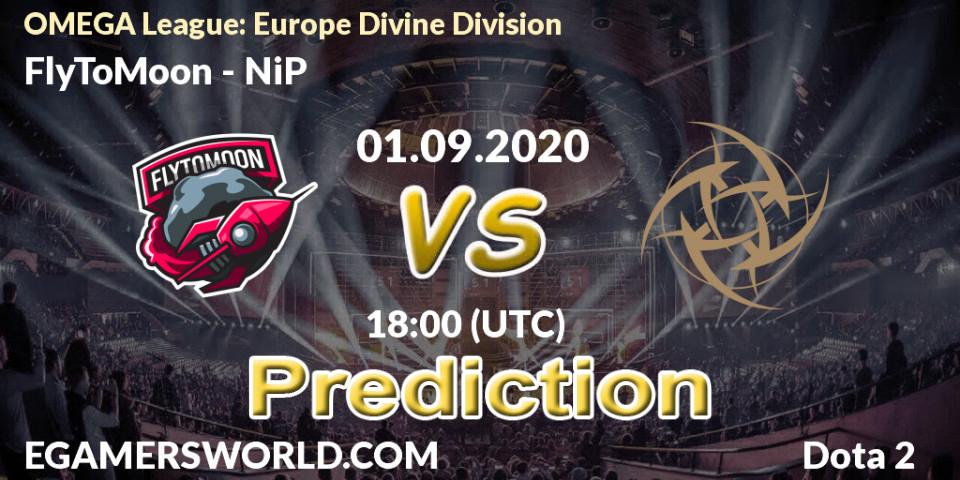 Prognoza FlyToMoon - NiP. 01.09.2020 at 17:20, Dota 2, OMEGA League: Europe Divine Division