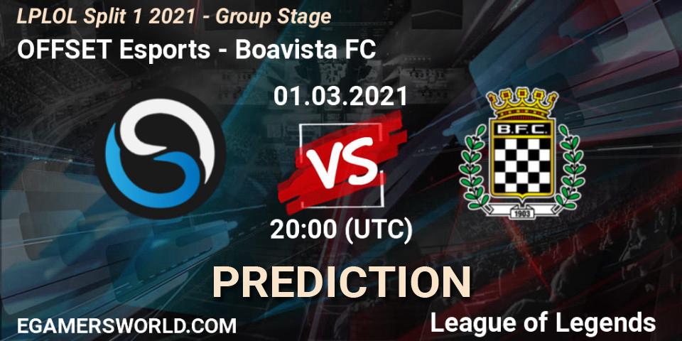 Prognoza OFFSET Esports - Boavista FC. 01.03.2021 at 20:00, LoL, LPLOL Split 1 2021 - Group Stage