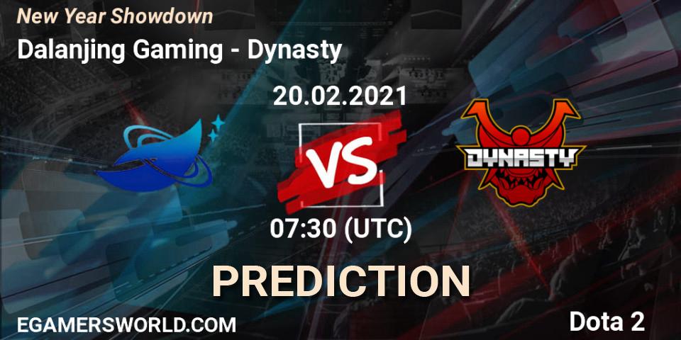 Prognoza Dalanjing Gaming - Dynasty. 20.02.2021 at 08:14, Dota 2, New Year Showdown
