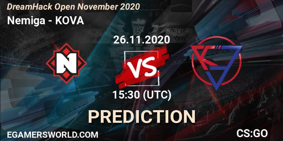 Prognoza Nemiga - KOVA. 26.11.2020 at 15:10, Counter-Strike (CS2), DreamHack Open November 2020