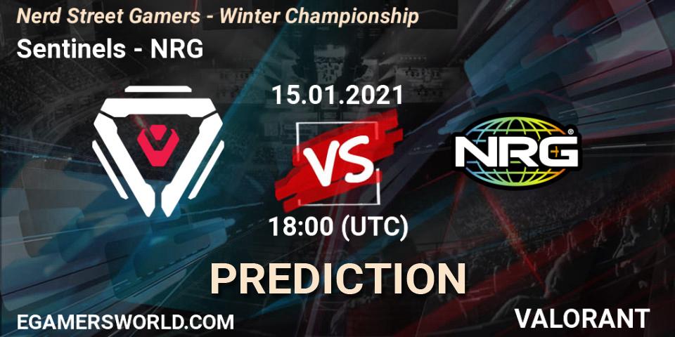 Prognoza Sentinels - NRG. 15.01.2021 at 18:00, VALORANT, Nerd Street Gamers - Winter Championship