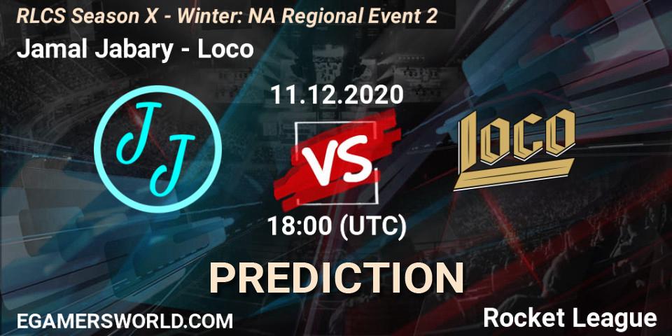 Prognoza Jamal Jabary - Loco. 11.12.2020 at 18:00, Rocket League, RLCS Season X - Winter: NA Regional Event 2
