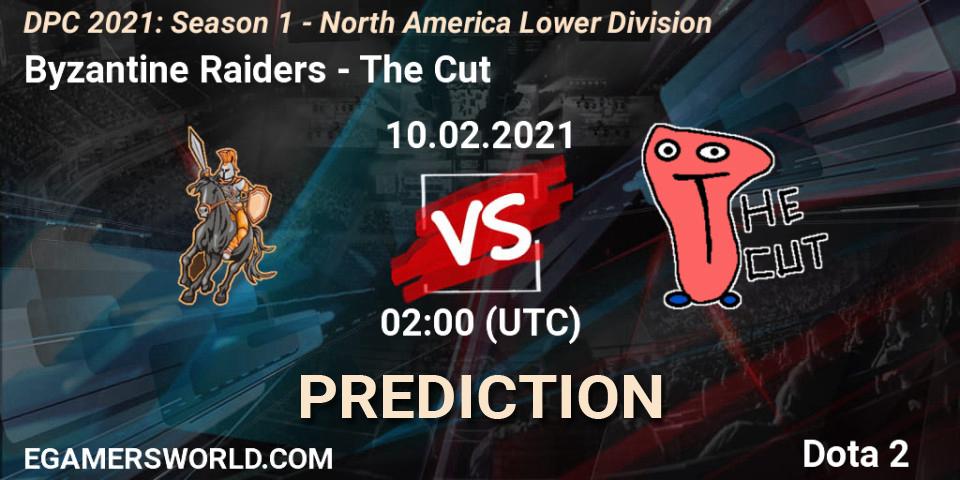 Prognoza Byzantine Raiders - The Cut. 10.02.2021 at 02:03, Dota 2, DPC 2021: Season 1 - North America Lower Division