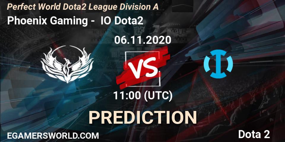 Prognoza Phoenix Gaming - IO Dota2. 06.11.2020 at 09:05, Dota 2, Perfect World Dota2 League Division A