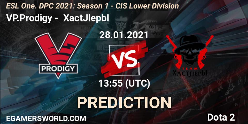 Prognoza VP.Prodigy - XactJlepbI. 28.01.2021 at 14:26, Dota 2, ESL One. DPC 2021: Season 1 - CIS Lower Division
