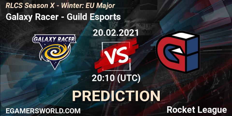 Prognoza Galaxy Racer - Guild Esports. 20.02.2021 at 20:40, Rocket League, RLCS Season X - Winter: EU Major
