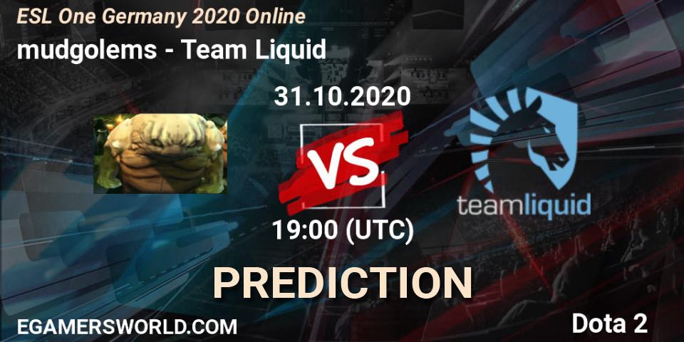 Prognoza mudgolems - Team Liquid. 31.10.2020 at 19:00, Dota 2, ESL One Germany 2020 Online
