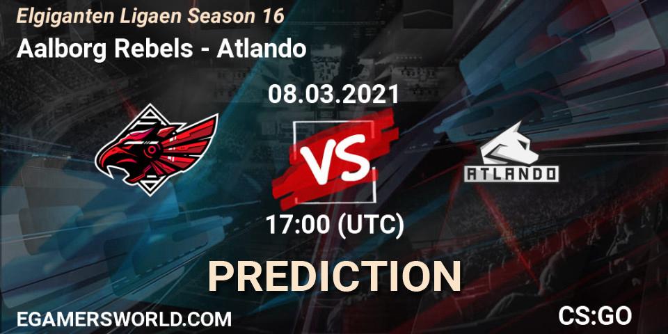 Prognoza Aalborg Rebels - Atlando. 08.03.2021 at 17:00, Counter-Strike (CS2), Elgiganten Ligaen Season 16