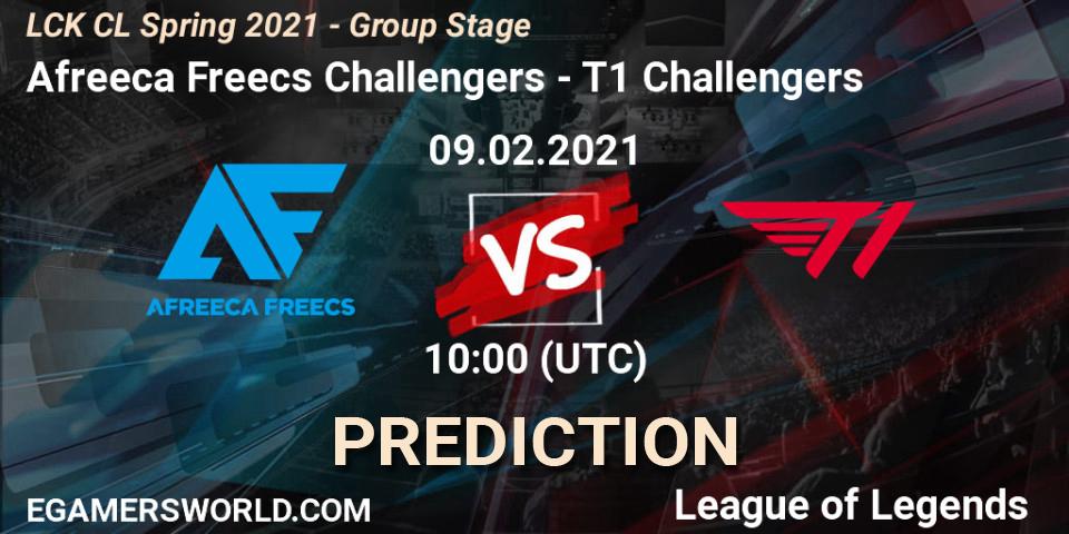 Prognoza Afreeca Freecs Challengers - T1 Challengers. 09.02.2021 at 10:00, LoL, LCK CL Spring 2021 - Group Stage