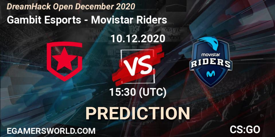 Prognoza Gambit Esports - Movistar Riders. 10.12.2020 at 16:00, Counter-Strike (CS2), DreamHack Open December 2020