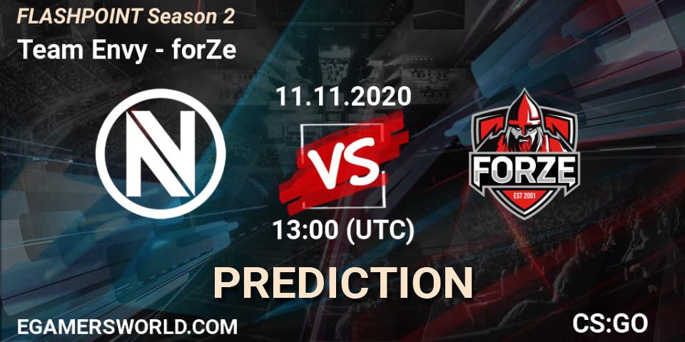 Prognoza Team Envy - forZe. 10.11.20, CS2 (CS:GO), Flashpoint Season 2