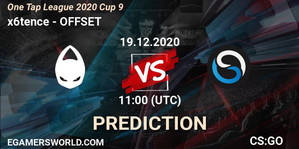 Prognoza x6tence - OFFSET. 19.12.2020 at 11:00, Counter-Strike (CS2), One Tap League 2020 Cup 9