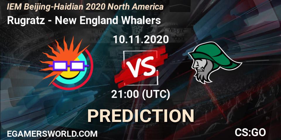 Prognoza Rugratz - New England Whalers. 10.11.2020 at 21:10, Counter-Strike (CS2), IEM Beijing-Haidian 2020 North America
