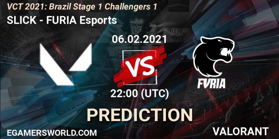 Prognoza SLICK - FURIA Esports. 06.02.2021 at 22:00, VALORANT, VCT 2021: Brazil Stage 1 Challengers 1