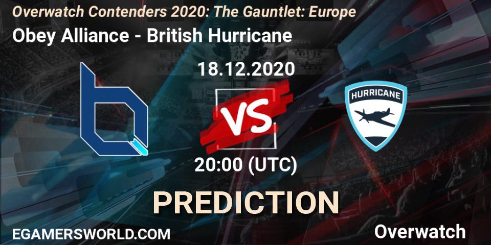 Prognoza Obey Alliance - British Hurricane. 18.12.20, Overwatch, Overwatch Contenders 2020: The Gauntlet: Europe