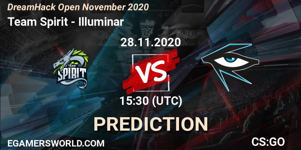 Prognoza Team Spirit - Illuminar. 28.11.2020 at 15:30, Counter-Strike (CS2), DreamHack Open November 2020