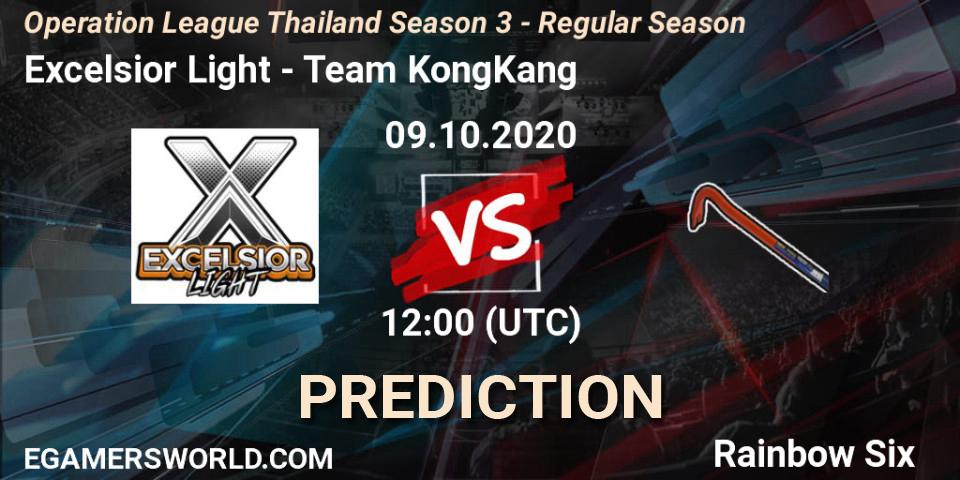 Prognoza Excelsior Light - Team KongKang. 09.10.2020 at 12:00, Rainbow Six, Operation League Thailand Season 3 - Regular Season