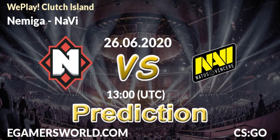 Prognoza Nemiga - NaVi. 26.06.2020 at 12:30, Counter-Strike (CS2), WePlay! Clutch Island