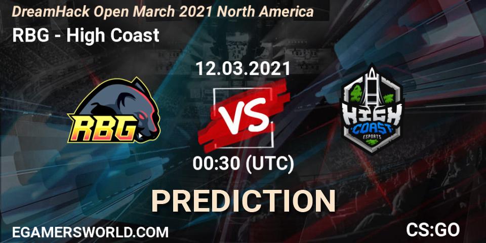 Prognoza RBG - High Coast. 12.03.2021 at 00:30, Counter-Strike (CS2), DreamHack Open March 2021 North America