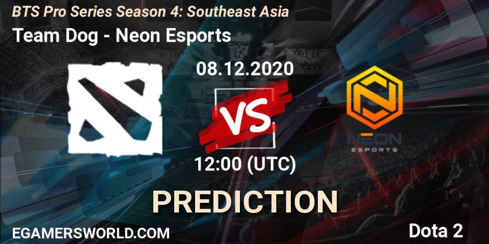 Prognoza Team Dog - Neon Esports. 08.12.2020 at 12:38, Dota 2, BTS Pro Series Season 4: Southeast Asia