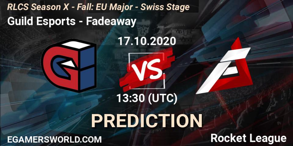 Prognoza Guild Esports - Fadeaway. 17.10.2020 at 13:30, Rocket League, RLCS Season X - Fall: EU Major - Swiss Stage