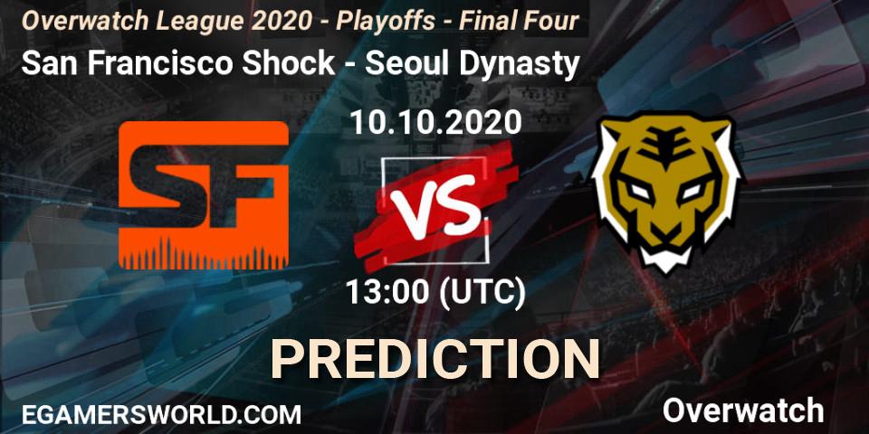 Prognoza San Francisco Shock - Seoul Dynasty. 10.10.20, Overwatch, Overwatch League 2020 - Playoffs - Final Four