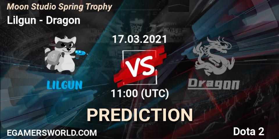 Prognoza Lilgun - Dragon. 17.03.2021 at 12:01, Dota 2, Moon Studio Spring Trophy